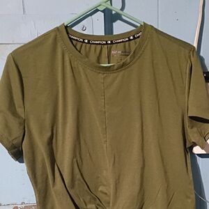 Champion Women's Olive Short Sleeve Tee